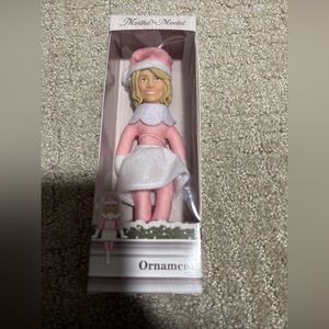 NEW 2025 Martha Stewart Martha on the Mantel 7" Doll Christmas Ornament Mantle